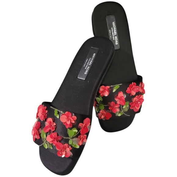 🌺 Michael Kors Collection Floral Sandals – Size 6 (EU 36) 🌺 - Picture 2 of 11